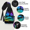 bisibuy Animal Paw Prints Sling Bag for Women Men Crossbody Sling Backpack Shoulder Bag Chest Bag Daypack for Travel Hiking Outdoor view 3