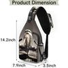 bisibuy Airplane Sling Bag for Women Men Crossbody Sling Backpack Shoulder Bag Chest Bag Daypack for Travel Hiking Outdoor view 3