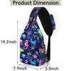 bisibuy Coral Reef Sea Life Pattern Sling Bag for Women Men Crossbody Sling Backpack Shoulder Bag Chest Bag Daypack for Travel Hiking Outdoor view 2