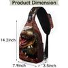 bisibuy 3d Dinosaur Sling Bag for Women Men Crossbody Sling Backpack Shoulder Bag Chest Bag Daypack for Travel Hiking Outdoor view 2