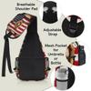 bisibuy Baseball Glove American Flag Sling Bag for Women Men Crossbody Sling Backpack Shoulder Bag Chest Bag Daypack for Travel Hiking Outdoor view 4