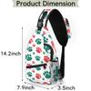 bisibuy Cute Animals Paw Print Sling Bag for Women Men Crossbody Sling Backpack Shoulder Bag Chest Bag Daypack for Travel Hiking Outdoor view 2