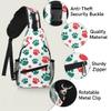 bisibuy Cute Animals Paw Print Sling Bag for Women Men Crossbody Sling Backpack Shoulder Bag Chest Bag Daypack for Travel Hiking Outdoor view 3