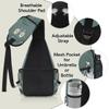 bisibuy Creativity Daisy Quotes Sling Bag for Women Men Crossbody Sling Backpack Shoulder Bag Chest Bag Daypack for Travel Hiking Outdoor view 4