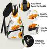 bisibuy Yellow Sunflower Sling Bag for Women Men Crossbody Sling Backpack Shoulder Bag Chest Bag Daypack for Travel Hiking Outdoor view 3