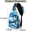 bisibuy Abstract Camouflage Camo Sling Bag for Women Men Crossbody Sling Backpack Shoulder Bag Chest Bag Daypack for Travel Hiking Outdoor view 2
