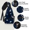 bisibuy Space Cute Astronaut Spaceship Rocket Sling Bag for Women Men Crossbody Sling Backpack Shoulder Bag Chest Bag Daypack for Travel Hiking Outdoor view 3