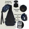 bisibuy Space Cute Astronaut Spaceship Rocket Sling Bag for Women Men Crossbody Sling Backpack Shoulder Bag Chest Bag Daypack for Travel Hiking Outdoor view 4