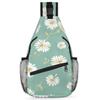 bisibuy Pretty Daisy Sling Bag for Women Men Crossbody Sling Backpack Shoulder Bag Chest Bag Daypack for Travel Hiking Outdoor view 1