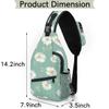 bisibuy Pretty Daisy Sling Bag for Women Men Crossbody Sling Backpack Shoulder Bag Chest Bag Daypack for Travel Hiking Outdoor view 2