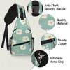 bisibuy Pretty Daisy Sling Bag for Women Men Crossbody Sling Backpack Shoulder Bag Chest Bag Daypack for Travel Hiking Outdoor view 3