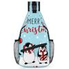 bisibuy Cartoon Penguin Merry Christmas Sling Bag for Women Men Crossbody Sling Backpack Shoulder Bag Chest Bag Daypack for Travel Hiking Outdoor view 1