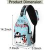 bisibuy Cartoon Penguin Merry Christmas Sling Bag for Women Men Crossbody Sling Backpack Shoulder Bag Chest Bag Daypack for Travel Hiking Outdoor view 2