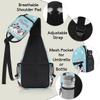 bisibuy Cartoon Penguin Merry Christmas Sling Bag for Women Men Crossbody Sling Backpack Shoulder Bag Chest Bag Daypack for Travel Hiking Outdoor view 4