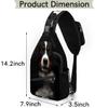 bisibuy Bernese Mountain Dog Animals Sling Bag for Women Men Crossbody Sling Backpack Shoulder Bag Chest Bag Daypack for Travel Hiking Outdoor view 2