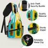 bisibuy Colorful Summer Pineapple Sling Bag for Women Men Crossbody Sling Backpack Shoulder Bag Chest Bag Daypack for Travel Hiking Outdoor view 3