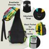 bisibuy Colorful Summer Pineapple Sling Bag for Women Men Crossbody Sling Backpack Shoulder Bag Chest Bag Daypack for Travel Hiking Outdoor view 4