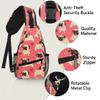 bisibuy Cute Bulldog Dog Love Heart Sling Bag for Women Men Crossbody Sling Backpack Shoulder Bag Chest Bag Daypack for Travel Hiking Outdoor view 3