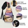 bisibuy Tropical Beach Starfish Sling Bag for Women Men Crossbody Sling Backpack Shoulder Bag Chest Bag Daypack for Travel Hiking Outdoor view 3