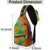 bisibuy Color Psychedelic Pattern Sling Bag for Women Men Crossbody Sling Backpack Shoulder Bag Chest Bag Daypack for Travel Hiking Outdoor view 2