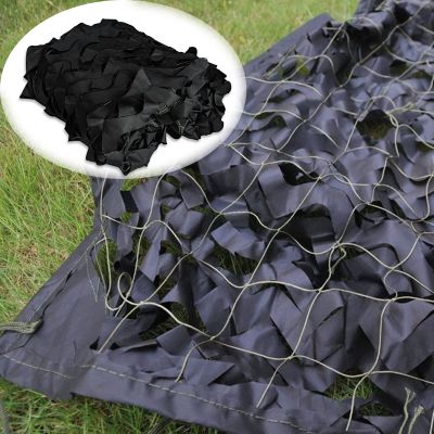 ACHZYFT Black Camouflage Net,Camouflage Netting,6x10m/7x10m/8x10m/10x10m,for Car Covers Tent Sunshade Camping Sun Shelter Blind Shooting Hunting Party Decoration Photography Background(Size:2mX6m)