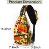 bisibuy Sunflower Pumpkins Autumn Leaves Sling Bag for Women Men Crossbody Sling Backpack Shoulder Bag Chest Bag Daypack for Travel Hiking Outdoor view 2