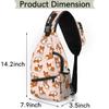 bisibuy Cartoon Corgis Dog Pattern Sling Bag for Women Men Crossbody Sling Backpack Shoulder Bag Chest Bag Daypack for Travel Hiking Outdoor view 2