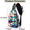 bisibuy Ceometric Sling Bag for Women Men Crossbody Sling Backpack Shoulder Bag Chest Bag Daypack for Travel Hiking Outdoor view 2