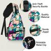 bisibuy Ceometric Sling Bag for Women Men Crossbody Sling Backpack Shoulder Bag Chest Bag Daypack for Travel Hiking Outdoor view 3