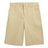 Boy's Stretch Chino Shorts, Classic Cotton Blend Short with Fly Zipper for School Uniform, (Sizes, 4-20) Khaki view 1
