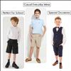 Boy's Stretch Chino Shorts, Classic Cotton Blend Short with Fly Zipper for School Uniform, (Sizes, 4-20) Khaki view 2