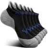 BULLIANT Mens Socks 6 Pairs-Athletic Ankle Socks Cushioned No Show For Men Running-Arch Compression Support(6Pairs,Shoes Size:Men 10-12) view 1