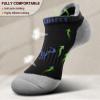 BULLIANT Mens Socks 6 Pairs-Athletic Ankle Socks Cushioned No Show For Men Running-Arch Compression Support(6Pairs,Shoes Size:Men 10-12) view 4