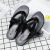 Men's Genuine Leather Flip Flop Sandals with Arch Support (Black,8.5) view 3