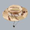 Fishing Safari Hiking Outdoor Sombrero Straw Wide Brim Boonie Summer Beach Bucket Sun Hats for Men with Uv Protection(Collines) view 3