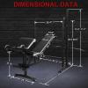 Edostory Olympic adjustable Weight Bench Set, Weight Cable Pulley System, Workout Equipment for Home Workouts, Bench Press with Preacher Curl, Leg Developer, Home Gym Full Body Workout view 4