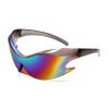FEISEDY Futuristic Sunglasses, Fashion Alien Y2K Wrap Around for Women Men B4135 view 1
