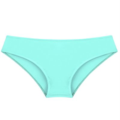 Hedmy Kids Girls' Slim Swimming Bottom with Lining UPF50+ Sun Protection Rash Guard Swim Brief for Youth Light Blue Green 4 Years