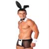 ACSUSS 3Pcs Set Mens Waiter Cosplay Suit Sexy Tuxedo G-String Thong Underwear with Bow Tie Collar Bracelets Black B Large view 3
