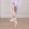 Ballet Shoes for Girls, Pink Ballet Slippers Split Sole Satin Women Dance Shoes Flats with Ribbon for Yoga Gymnastics Performance view 2