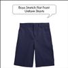 Boy's Stretch Chino Shorts, Classic Cotton Blend Short with Fly Zipper for School Uniform, (Sizes, 4-20) Navy view 3