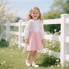 Otter MOMO Toddler/Little Girls Mary Jane Ballerina Flats Shoes Slip-on School Party Dress White Shoes Size 5 view 2