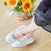 Otter MOMO Toddler/Little Girls Mary Jane Ballerina Flats Shoes Slip-on School Party Dress White Shoes Size 5 view 4