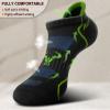 BULLIANT Men Running Socks 6Pairs-Ankle Athletic Socks Wicking Cushioned for Men Walking-Arch Compression Support(6Pairs,Shoes Size:Men 13-15) view 3
