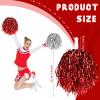 60 Pcs Cheerleading Pom Poms Bulk Colorful Blue Purple Cheerleader Pom Poms Sets Metallic Foil Fun Spirited Cheer Pompoms with Plastic Handles for Kids Adults Sports Match Cheering (Multicolor) view 2