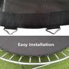 LXUKYG Round Trampoline Replacement Mat Collapsible Bounce Jumping Mat with V-Rings 6ft-16ft for Round Trampoline Accessories (Size : 8FT42buckles) view 2