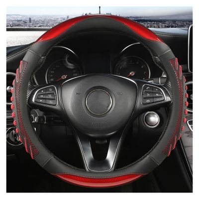 FUERU Car Steering Wheel Cover Set Universal Car Steering Wheel Cover Breathable Silicone Durable Fashion Car Interior (Color : 1#)