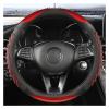 FUERU Car Steering Wheel Cover Set Universal Car Steering Wheel Cover Breathable Silicone Durable Fashion Car Interior (Color : 1#) view 1