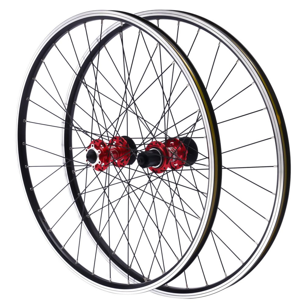 BJTDLLX 27.5 Inch Mountain Bike Wheelset, Aluminum Alloy Rim Disc Brake MTB Wheelset, Bicycle Front Rear Wheels Set Front & Rear Wheelsets with Quick Release Levers -Not Included Tire