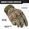 AXBXCX Tactical Gloves for Men Touch Screen Motorcycle Airsoft Paintball Motorbike Outdoor Full Finger Gloves Camouflage M view 3